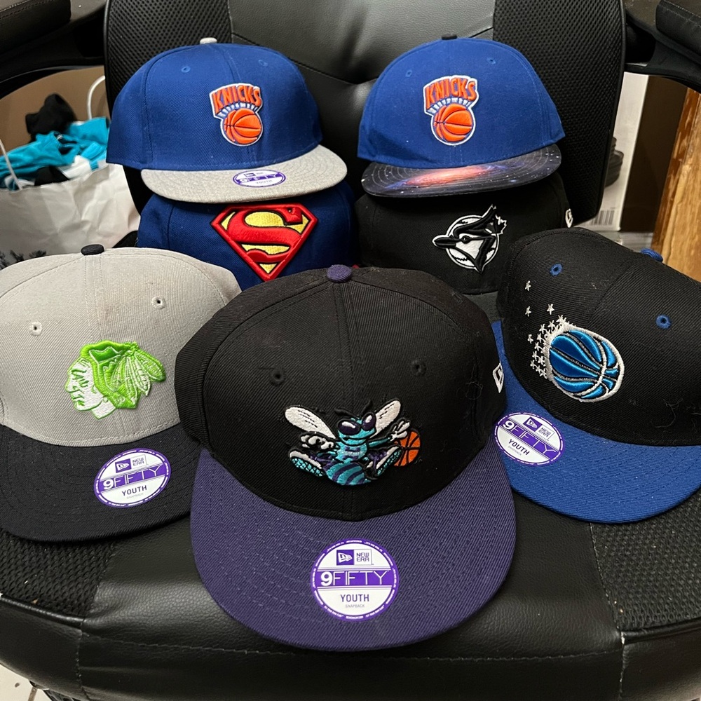 Kids New Era 9Fifty SnapBack/Fitted - Lot of 7